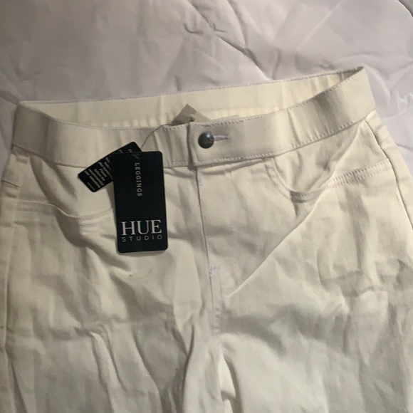 Hue studio jean leggings, small, white, new - Picture 3 of 4